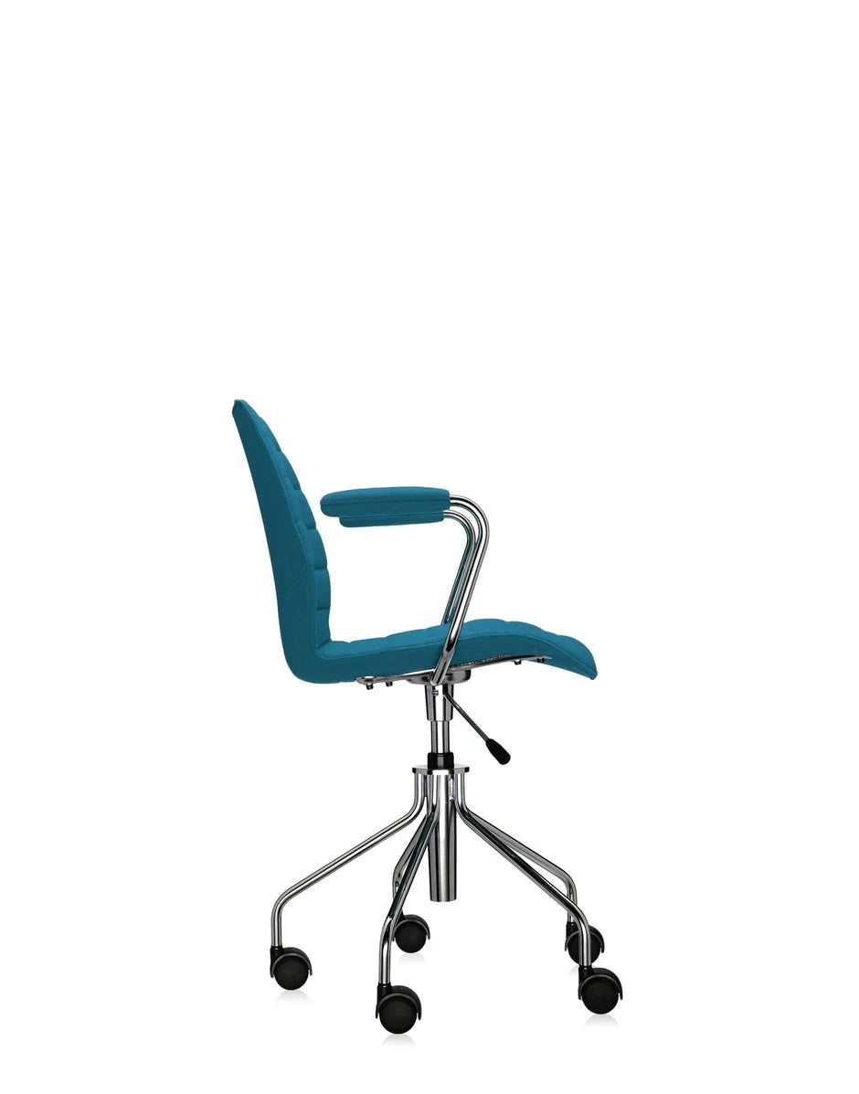 Fauteuil Kartell Maui Soft Trevira, bleu turquoise