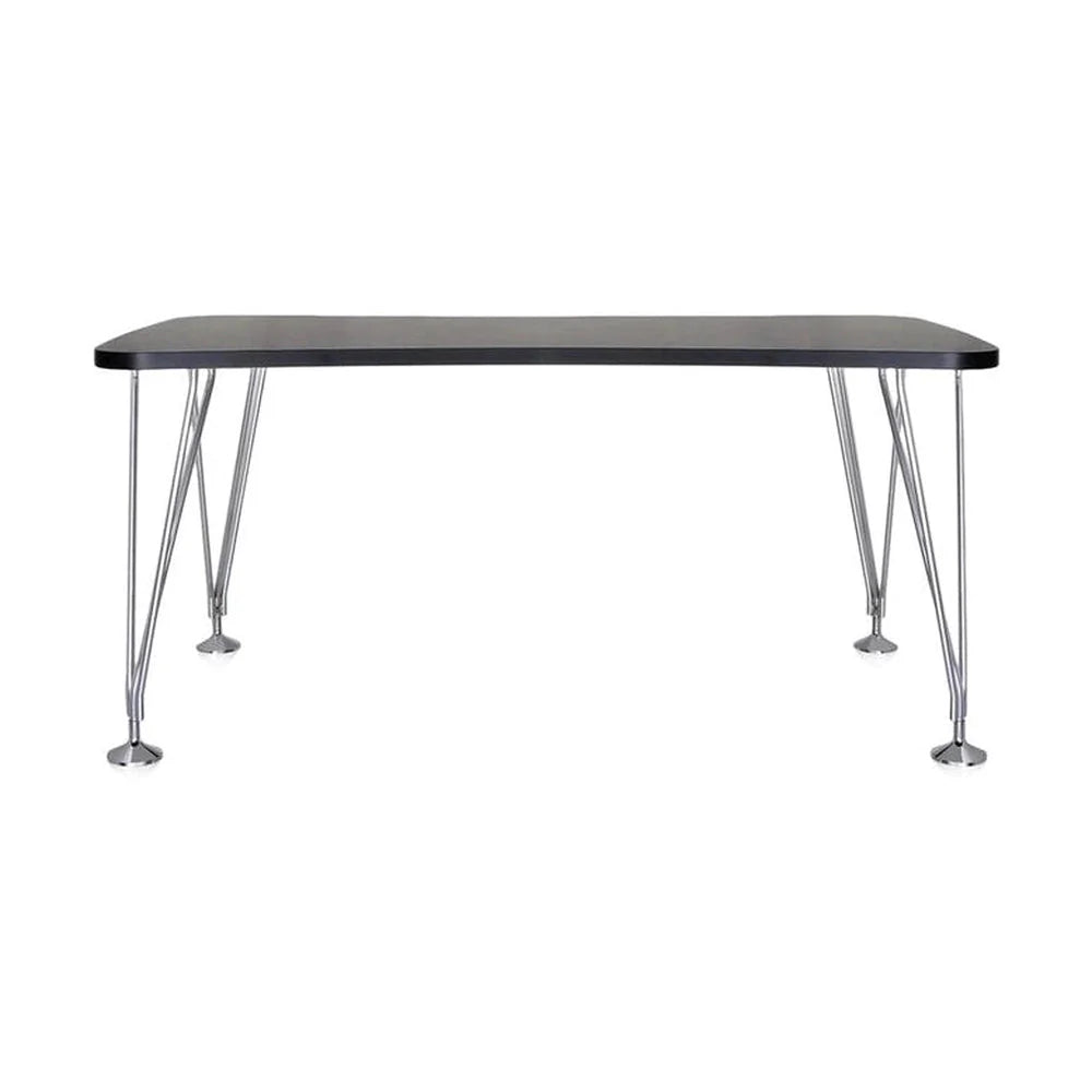 Kartell Max Desk 160x80 cm, ardoise / chrome