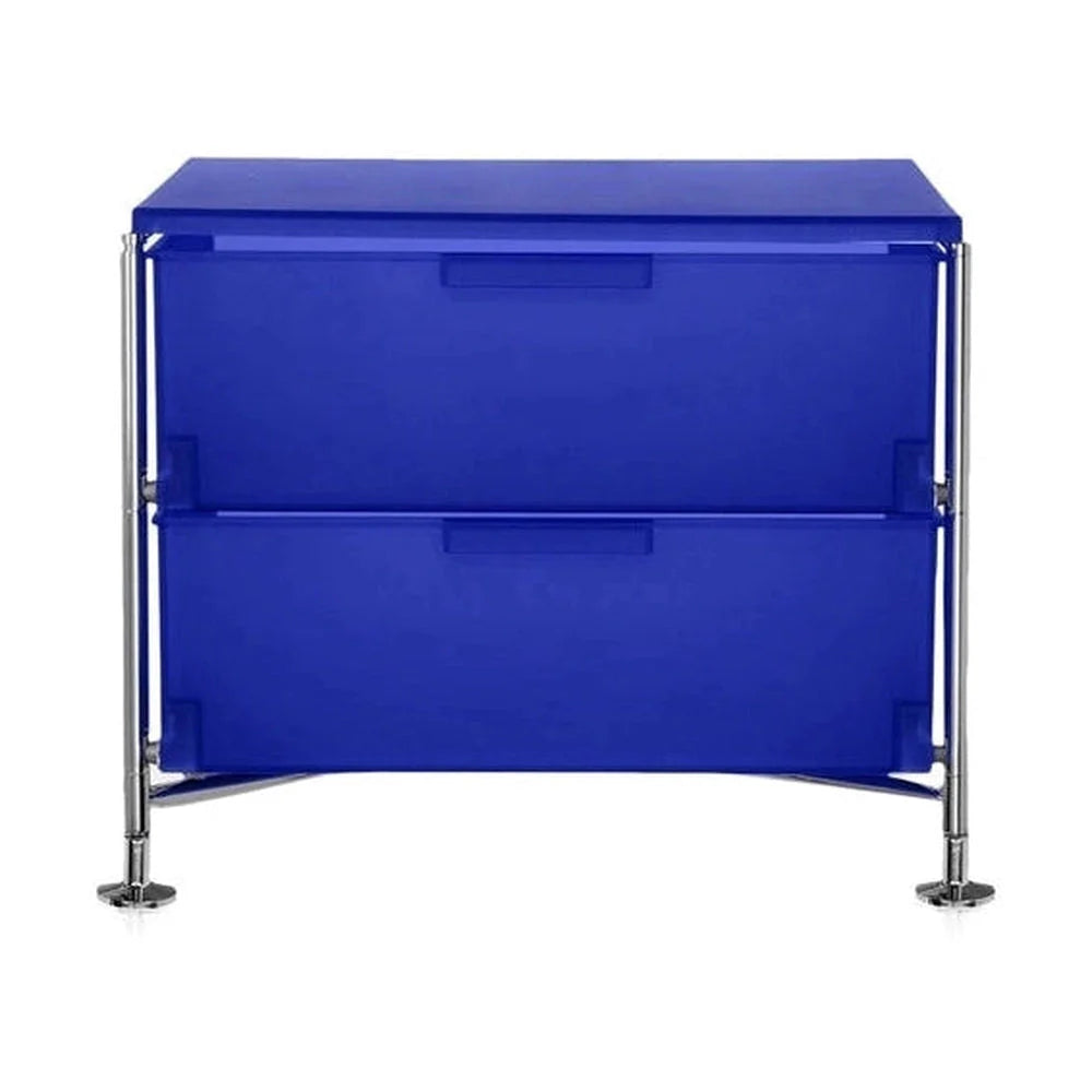 [product_category]-Kartell Mobil 2 Drawer With Feet, Cobalt Blue-Kartell-8058967026658-02005L2-KAR-1