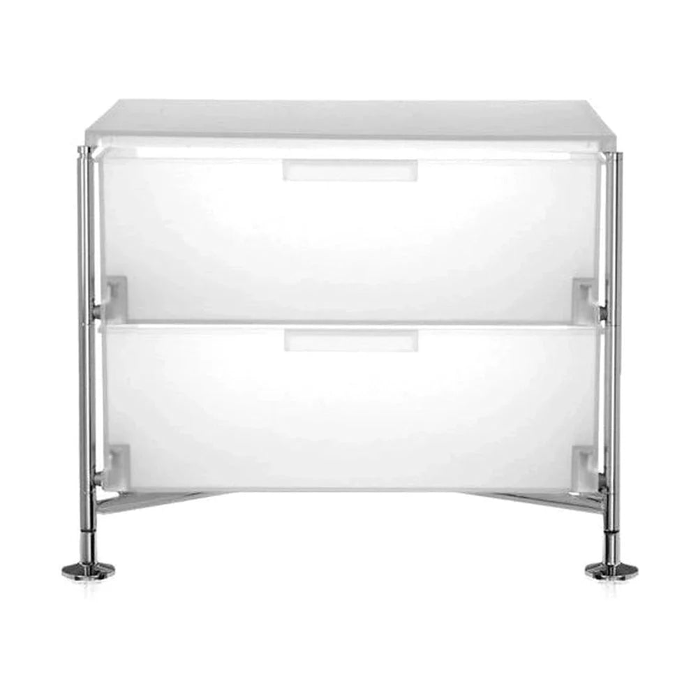 Kartell Mobil 2 Drawer With Feet, Ice