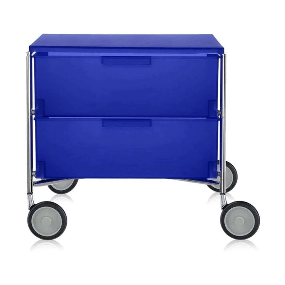 Kartell Mobil 2 cajón con ruedas, azul cobalto