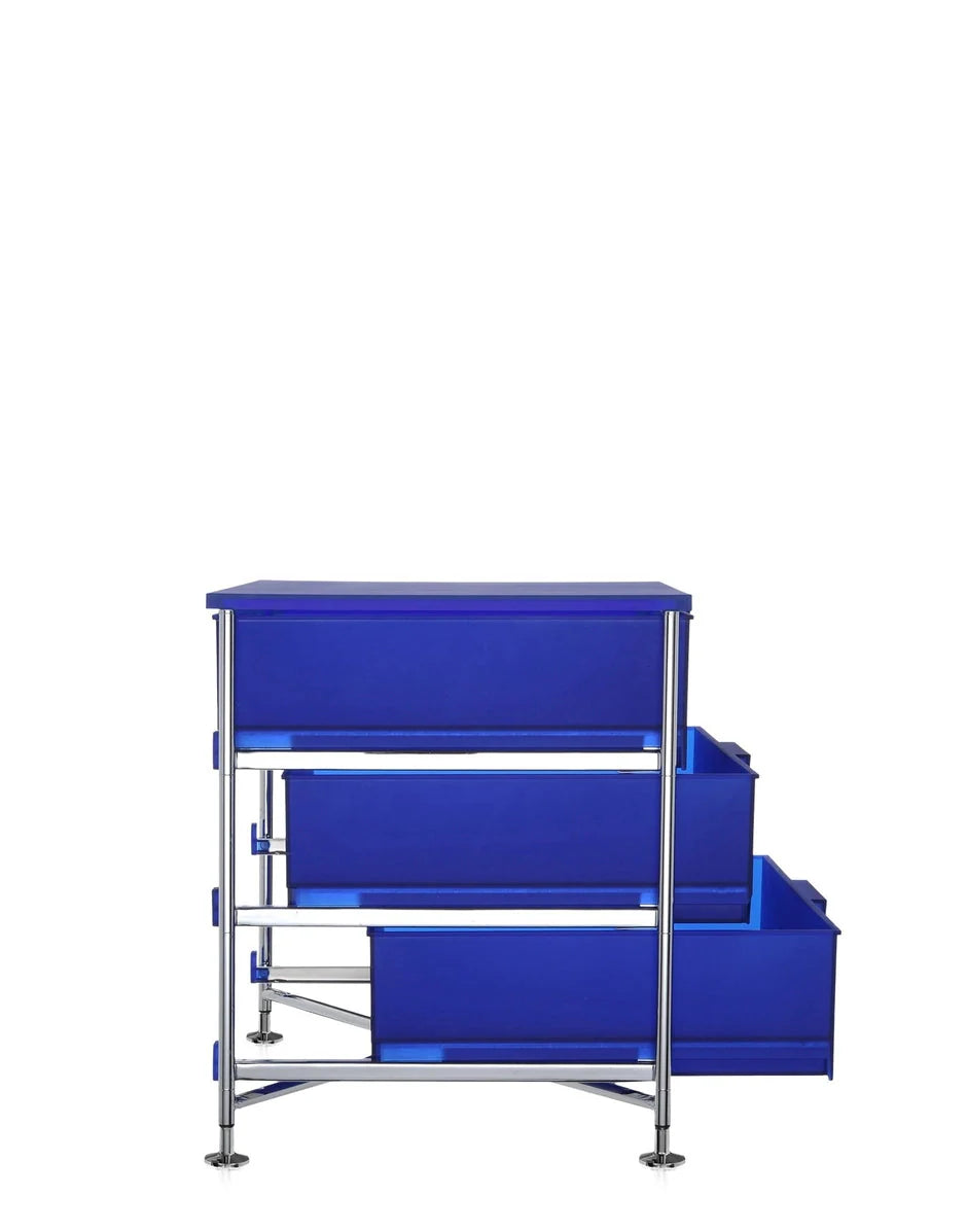 [product_category]-Kartell Mobil 3 Drawer With Feet, Cobalt Blue-Kartell-8058967026955-02011L2-KAR-2