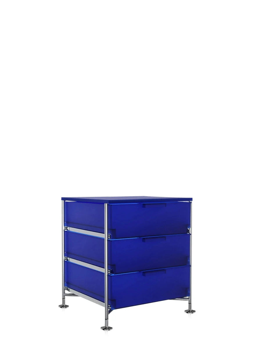 [product_category]-Kartell Mobil 3 Drawer With Feet, Cobalt Blue-Kartell-8058967026955-02011L2-KAR-3