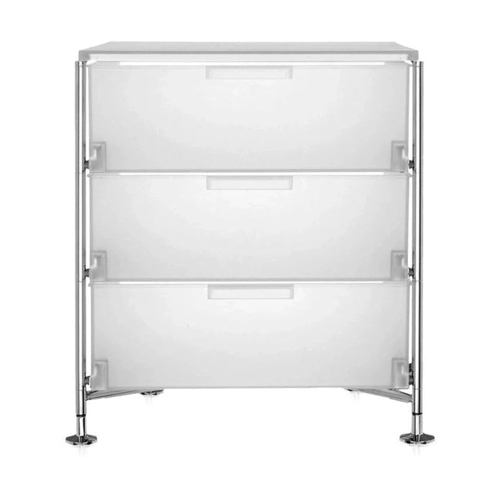 Kartell Mobil 3 Drawer With Feet, Ice