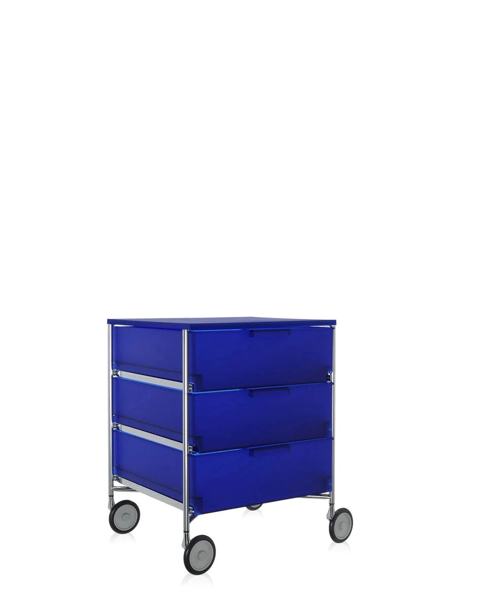 [product_category]-Kartell Mobil 3 Drawer With Wheels, Cobalt Blue-Kartell-8034105782228-02010L2-KAR-3