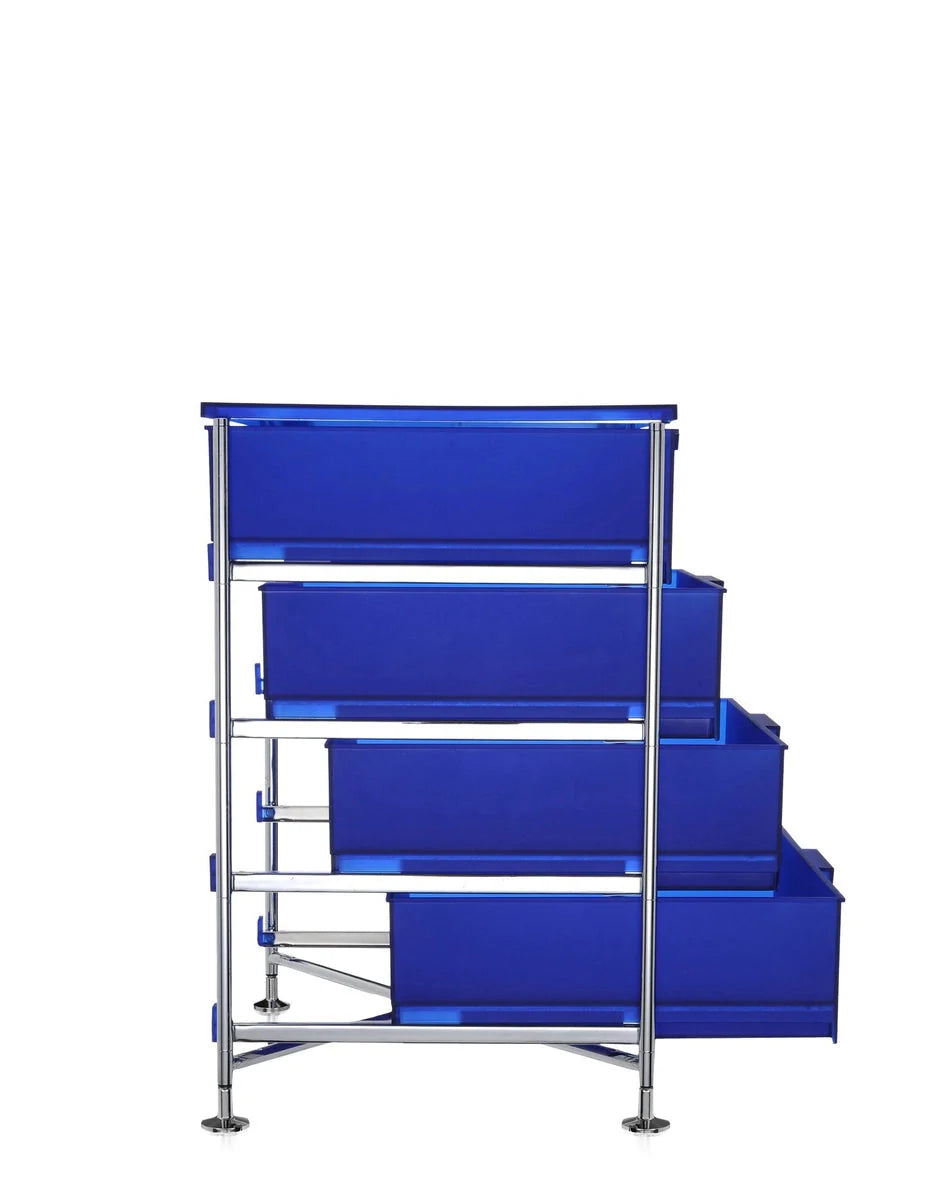 [product_category]-Kartell Mobil 4 Drawer With Feet, Cobalt Blue-Kartell-8058967027587-02025L2-KAR-2