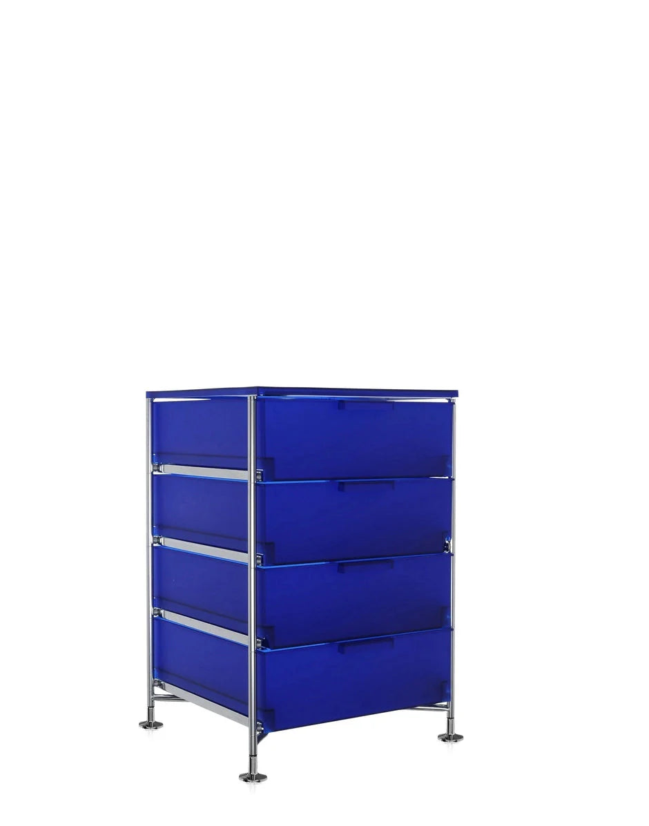 [product_category]-Kartell Mobil 4 Drawer With Feet, Cobalt Blue-Kartell-8058967027587-02025L2-KAR-3