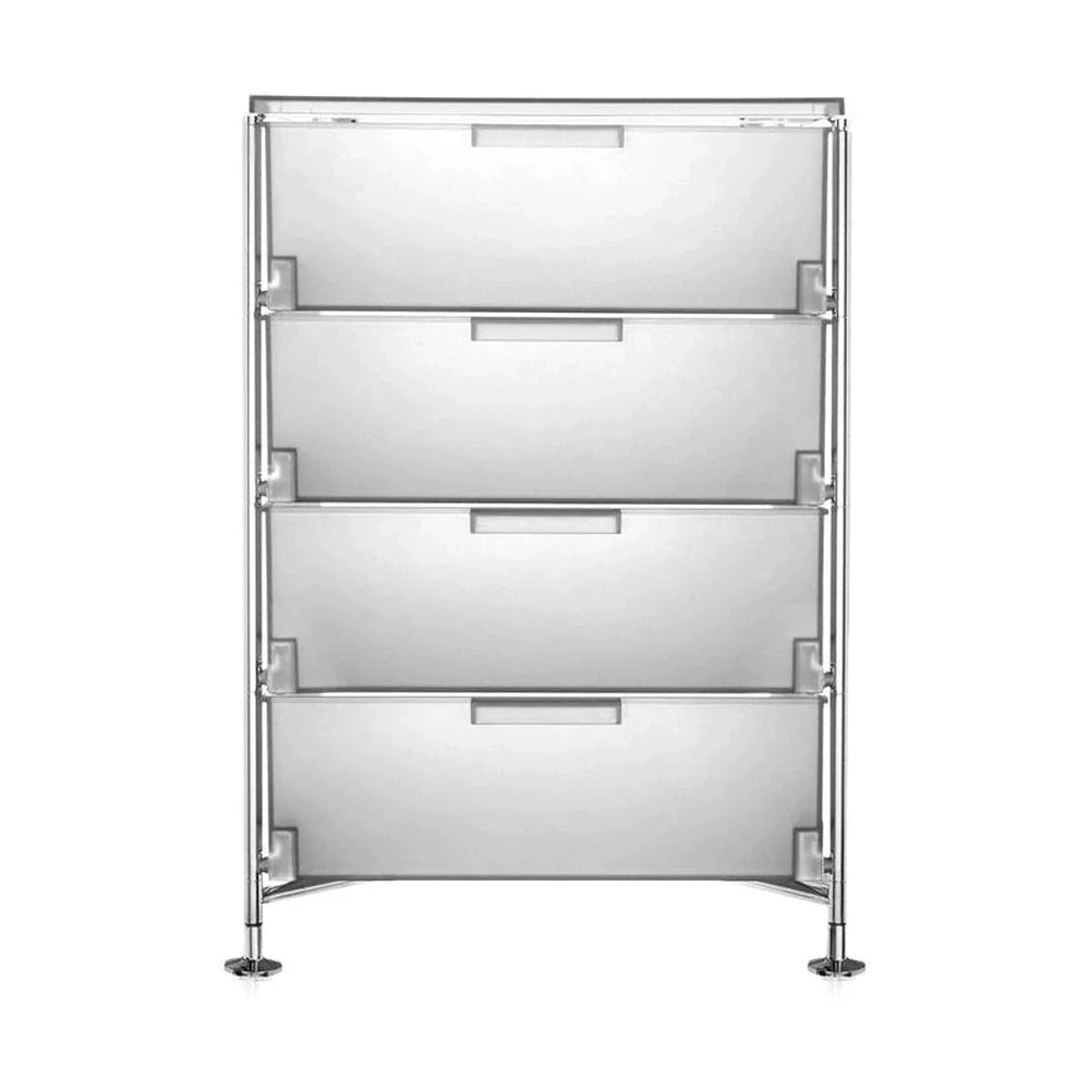 [product_category]-Kartell Mobil 4 Drawer With Feet, Ice-Kartell-8058967027570-02025L1-KAR-1