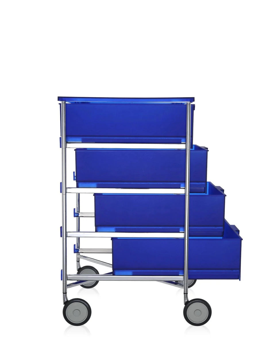 [product_category]-Kartell Mobil 4 Drawer With Wheels, Cobalt Blue-Kartell-8058967027426-02024L2-KAR-2