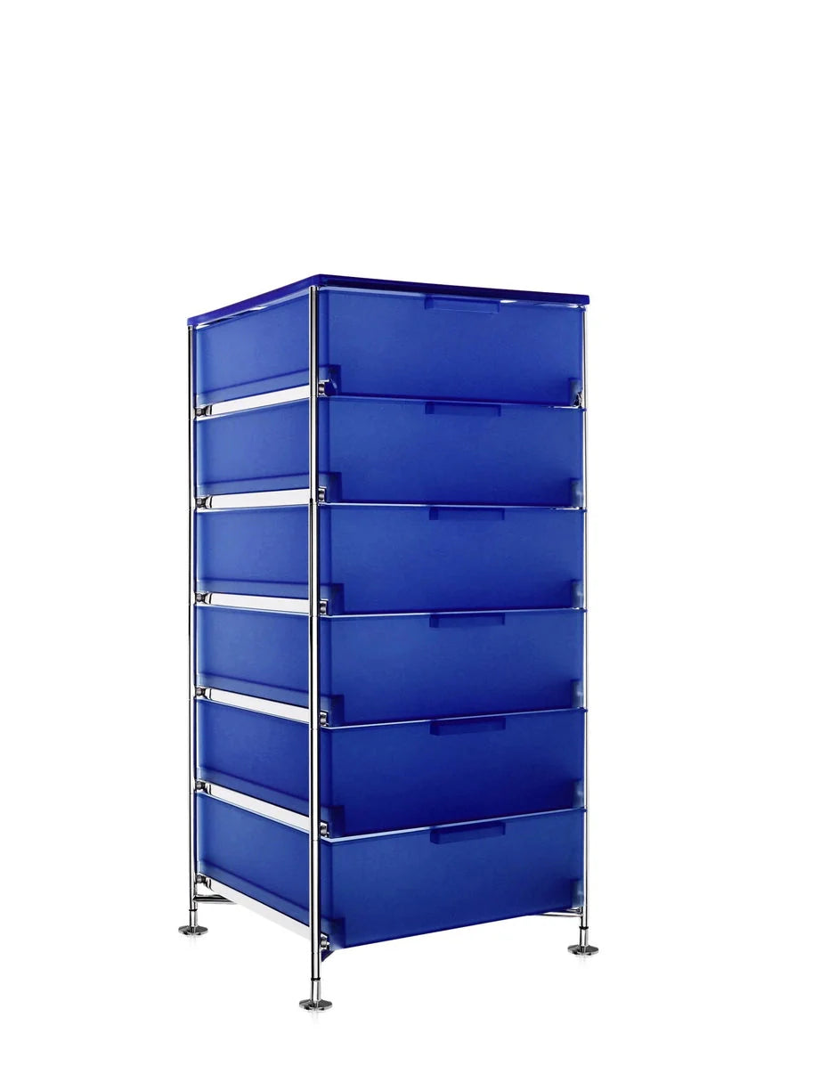 [product_category]-Kartell Mobil 6 Drawer With Feet, Cobalt Blue-Kartell-8058967028522-02041L2-KAR-3