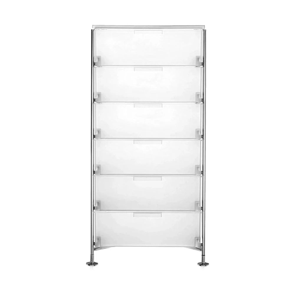 Kartell Mobil 6 tiroir avec pieds, glace