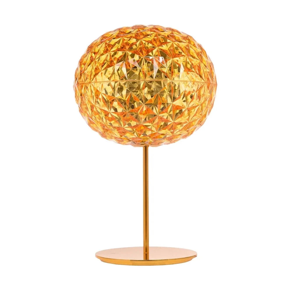 Lampe de table Kartell Planet avec base, jaune