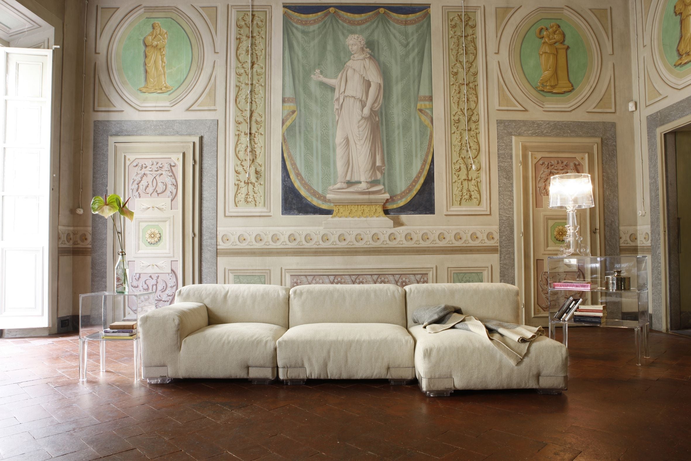 [product_category]-Kartell Plastics Duo 2 Seater Sofa Dx Cotton, Nude-Kartell-8058967078510-0709471-KAR-3