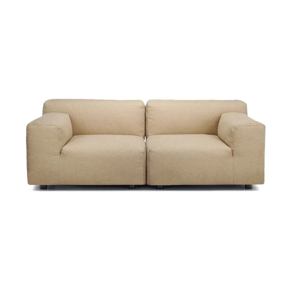 KARTELL PLASTICS DUO SOFA 2 PEATER DX Coton, taupe