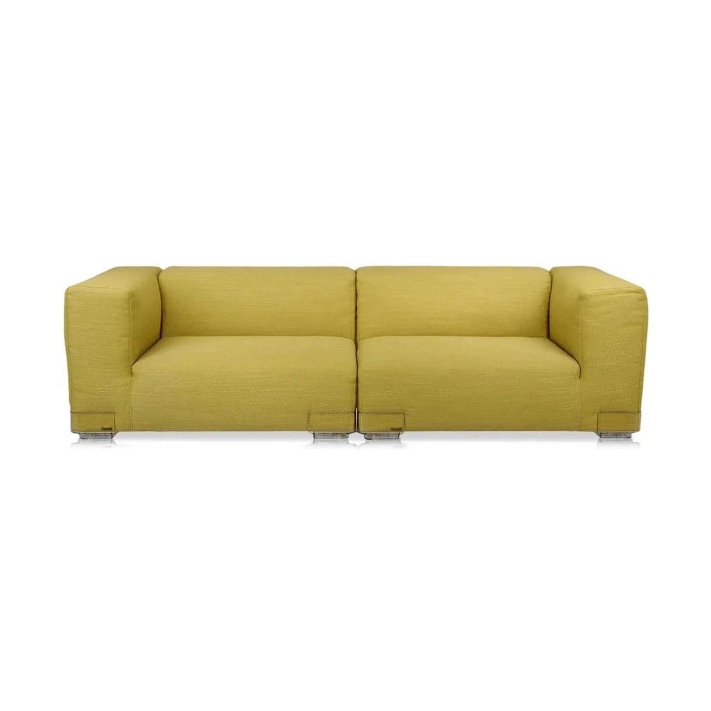 Kartell Plastics Duo 2 Sitzer Sofa DX XL Baumwolle, Grün