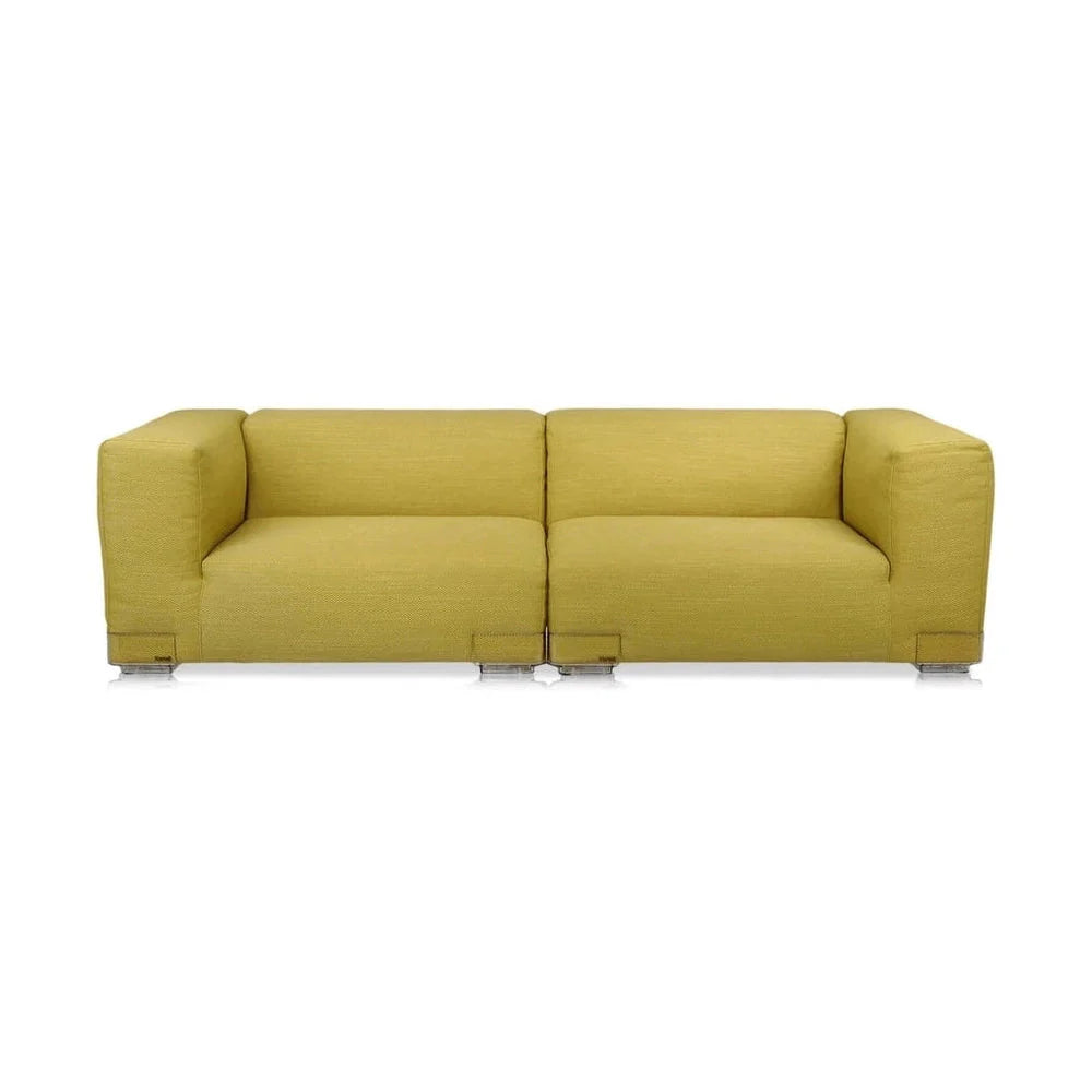 Kartell Plastics Duo 2 Sitzer Sofa SX XL Baumwolle, Grün