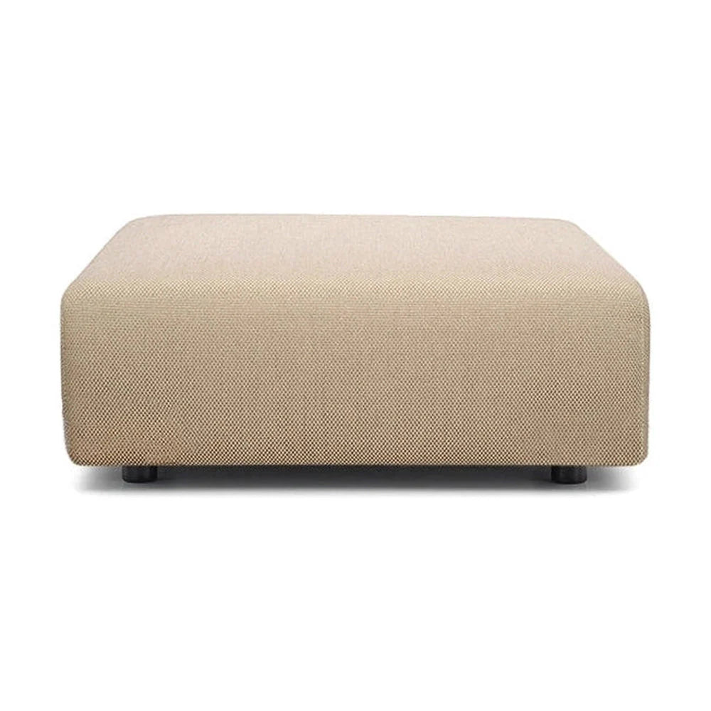 Duo de Kartell Plastics Pouf Square Nilo, Taupe