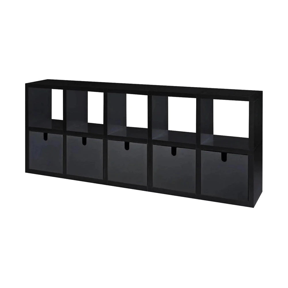 Bibliothèque Kartell Polvara rectangulaire, noir