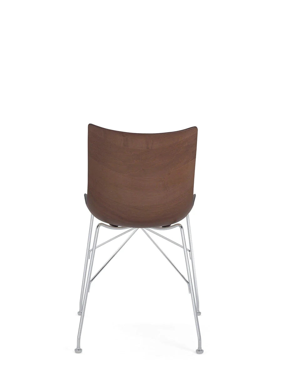 [product_category]-Kartell P/Wood Chair Slatted Ash, Dark Wood/Chrome-Kartell-8058967294873-04912SC-KAR-4