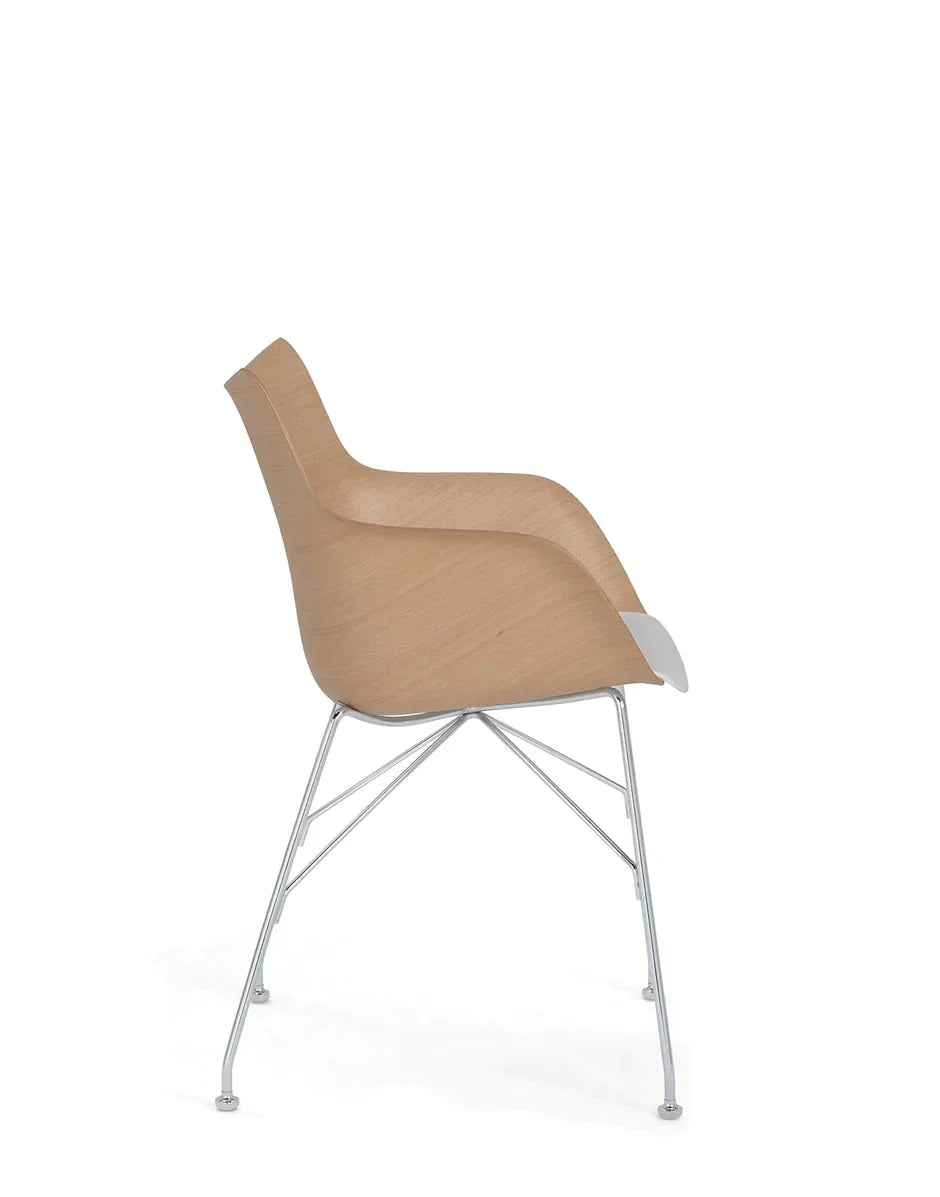 [product_category]-Kartell Q/Wood Armchair Basic Veneer, Light Wood/Chrome-Kartell-8058967294712-04913CC-KAR-10