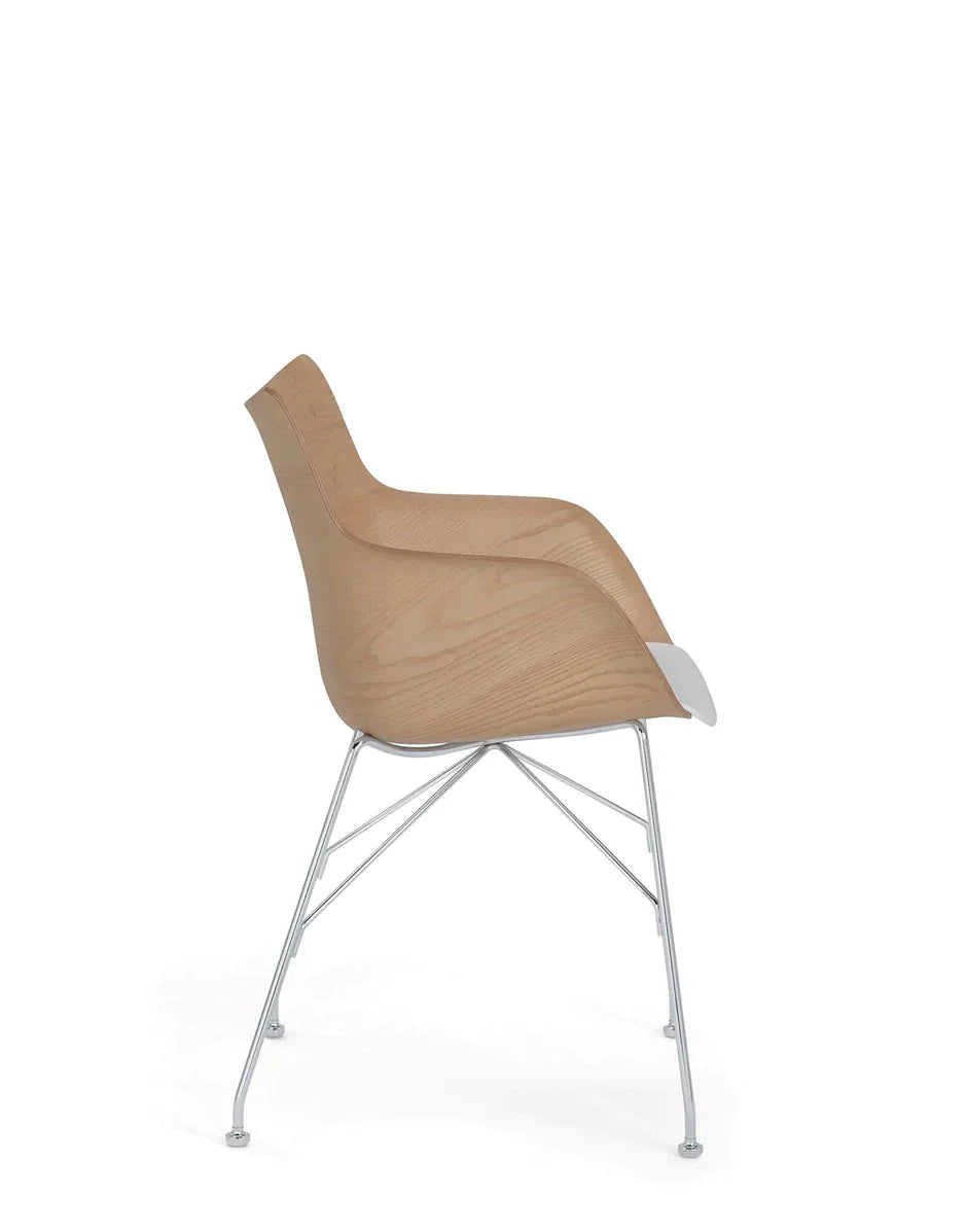 [product_category]-Kartell Q/Wood Armchair Slatted Ash, Light Wood/Chrome-Kartell-8058967294958-04914CC-KAR-10