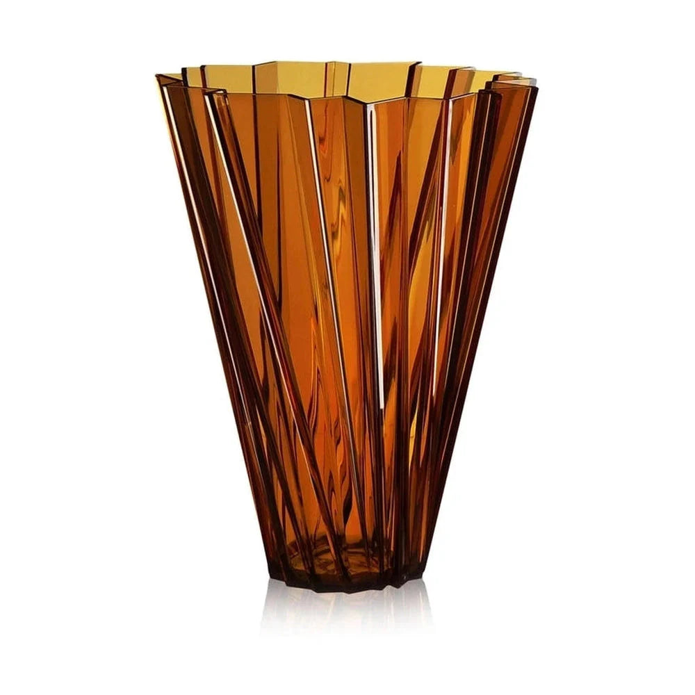 [product_category]-Kartell Shanghai Vase, Amber-Kartell-8058967173338-01229AM-KAR-1