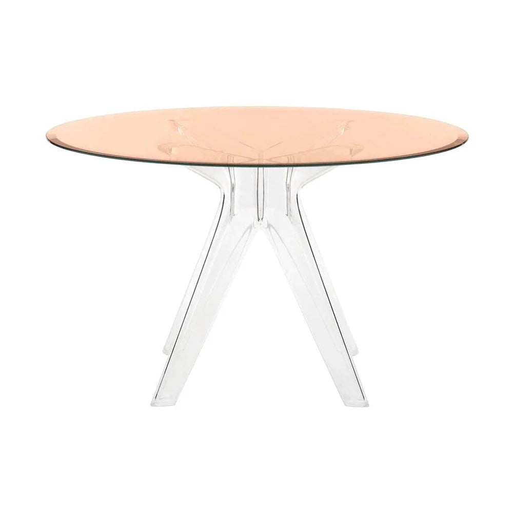 [product_category]-Kartell Sir Gio Table Round, Crystal/Pink-Kartell-8058967259582-0327512-KAR-1