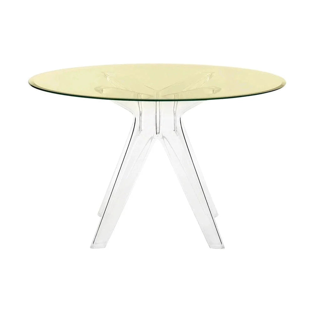 Kartell Sir Gio Table Redonda, Cristal/Amarillo