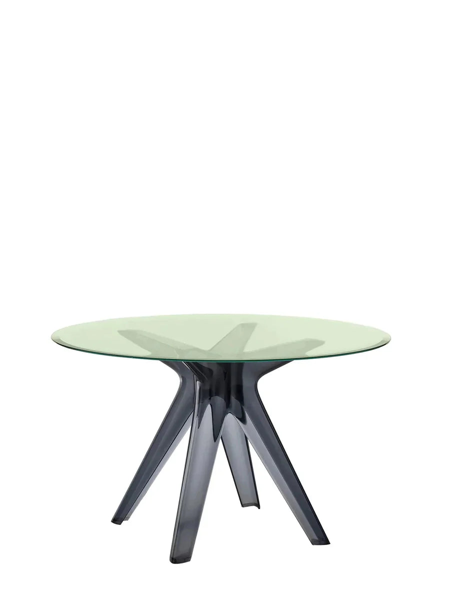 [product_category]-Kartell Sir Gio Table Round, Fume/Green-Kartell-8058967259841-0327565-KAR-8