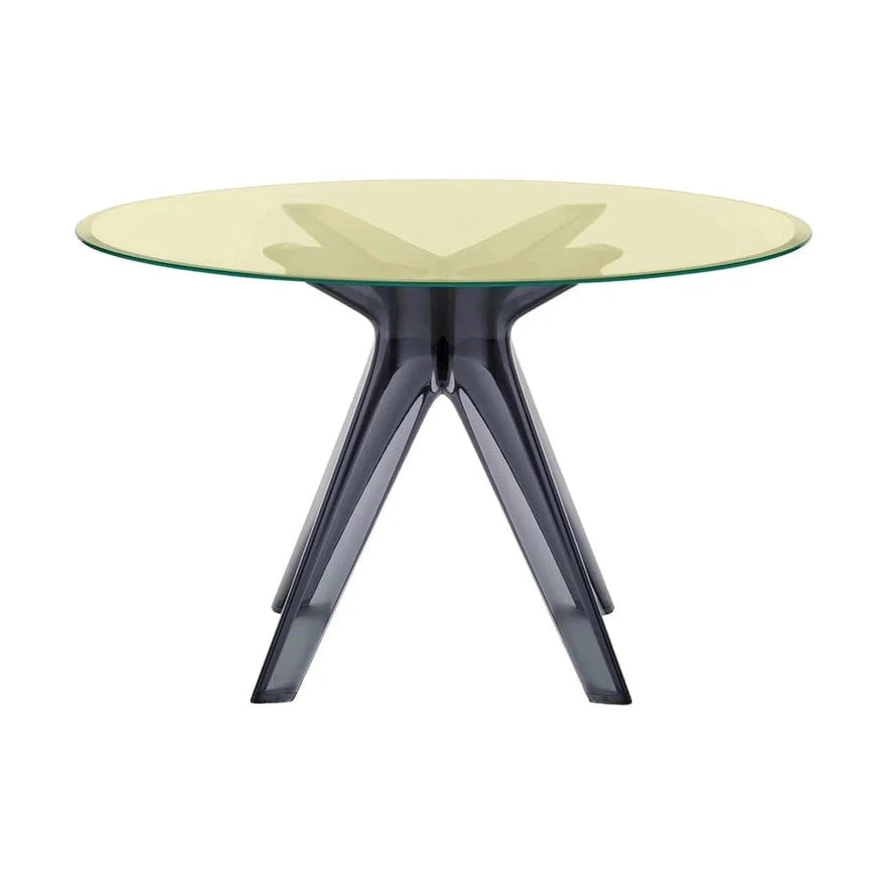 Kartell Sir Gio Table ronde, fumée / jaune