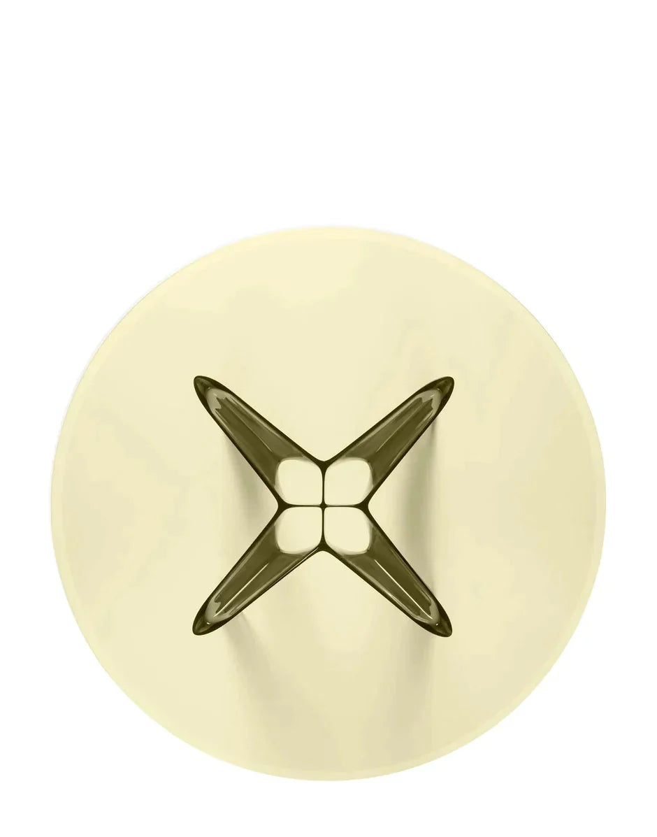 [product_category]-Kartell Sir Gio Table Round, Fume/Yellow-Kartell-8058967259827-0327564-KAR-8