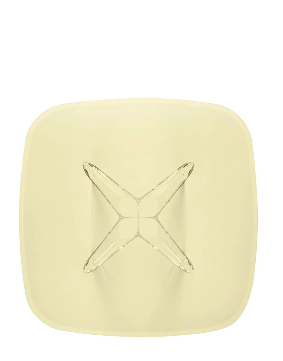 [product_category]-Kartell Sir Gio Table Square, Crystal/Yellow-Kartell-8058967259926-0327614-KAR-3