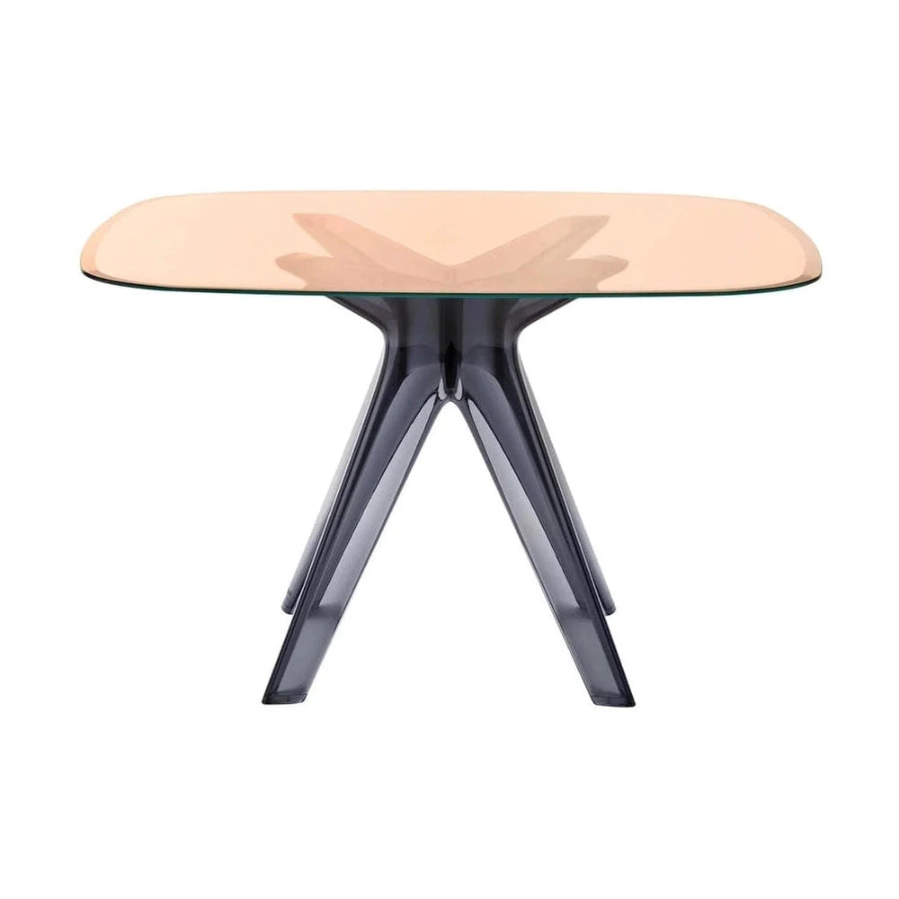 Kartell Sir Gio Table Square, røg/lyserød