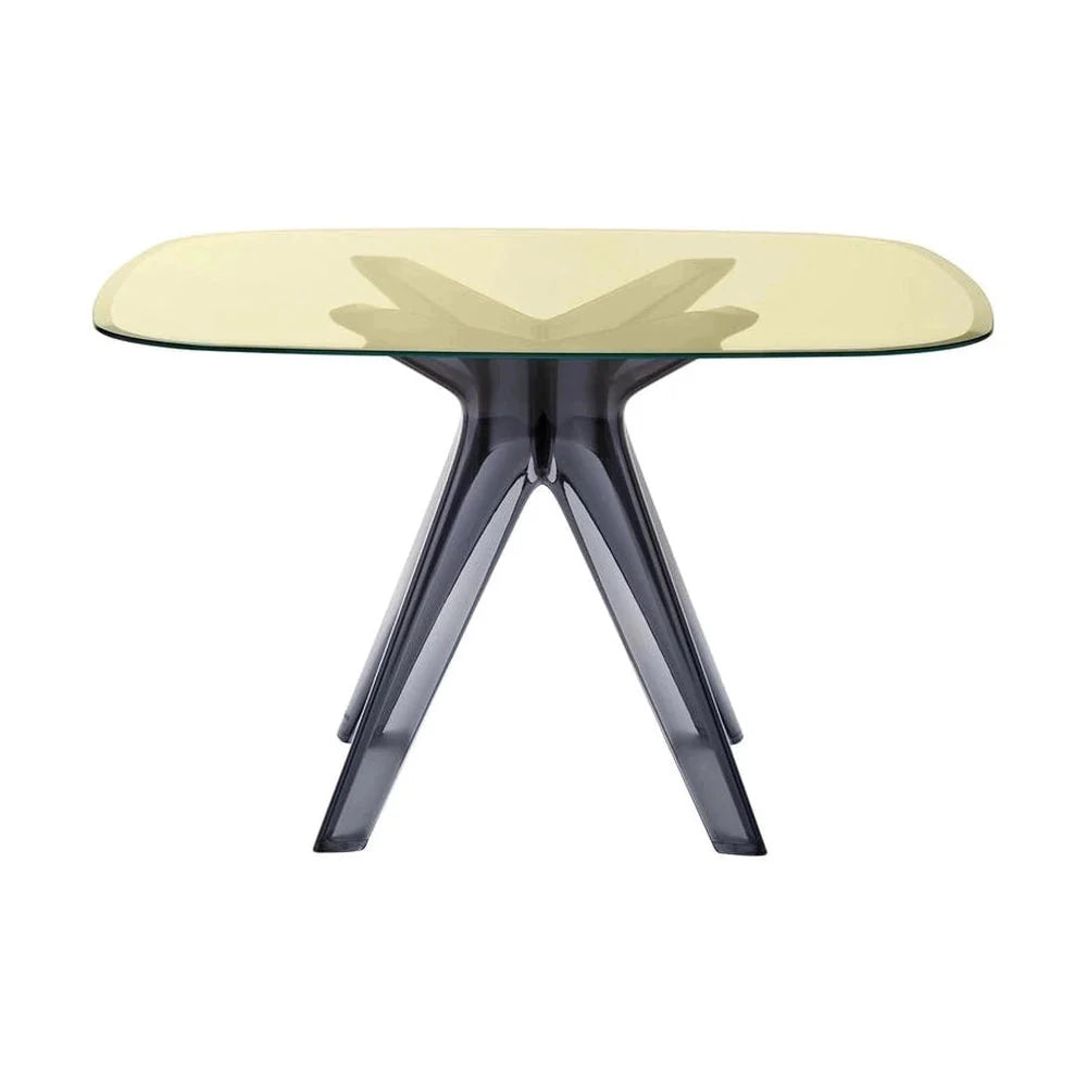 [product_category]-Kartell Sir Gio Table Square, Fume/Yellow-Kartell-8058967260120-0327664-KAR-1