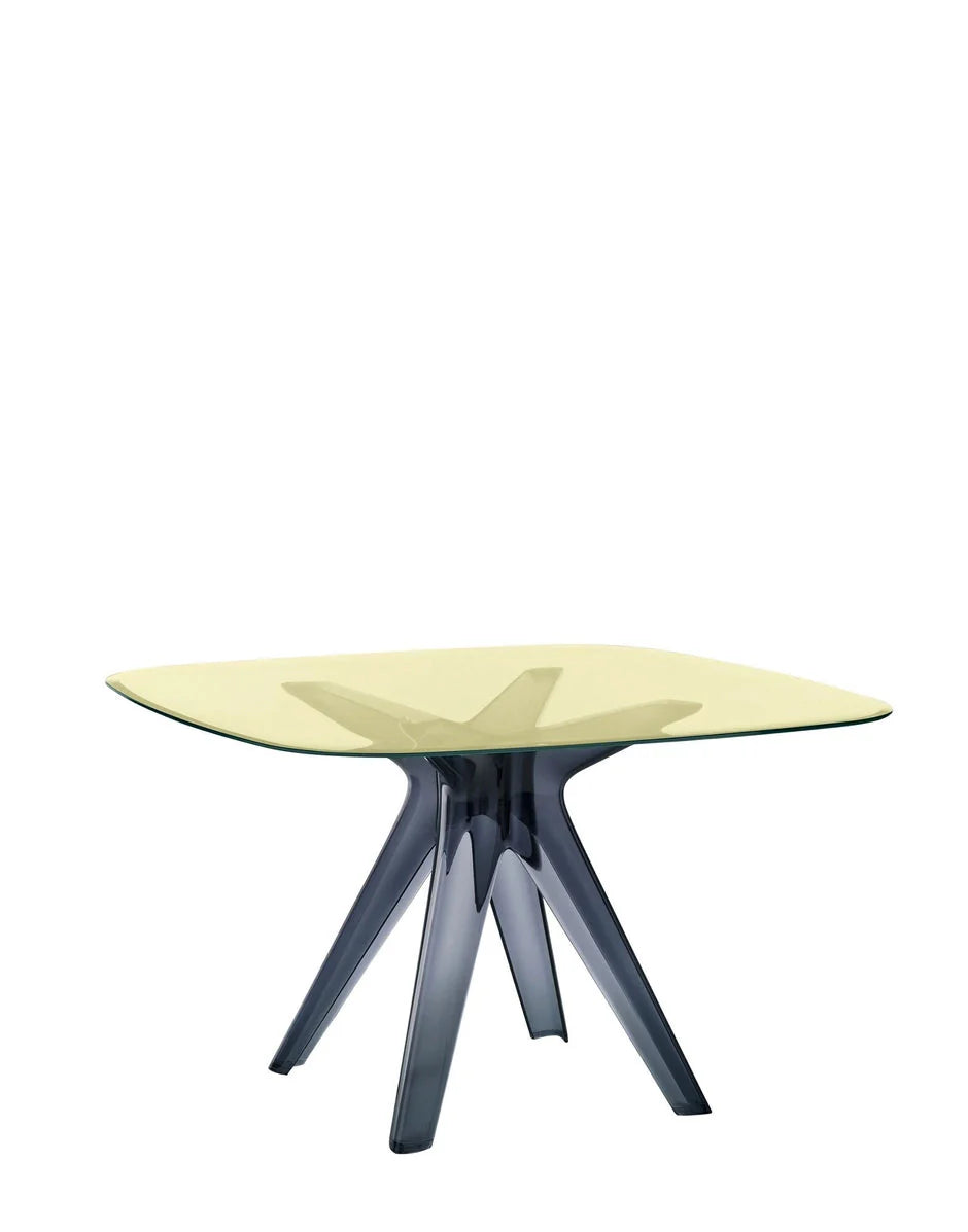 [product_category]-Kartell Sir Gio Table Square, Fume/Yellow-Kartell-8058967260120-0327664-KAR-2