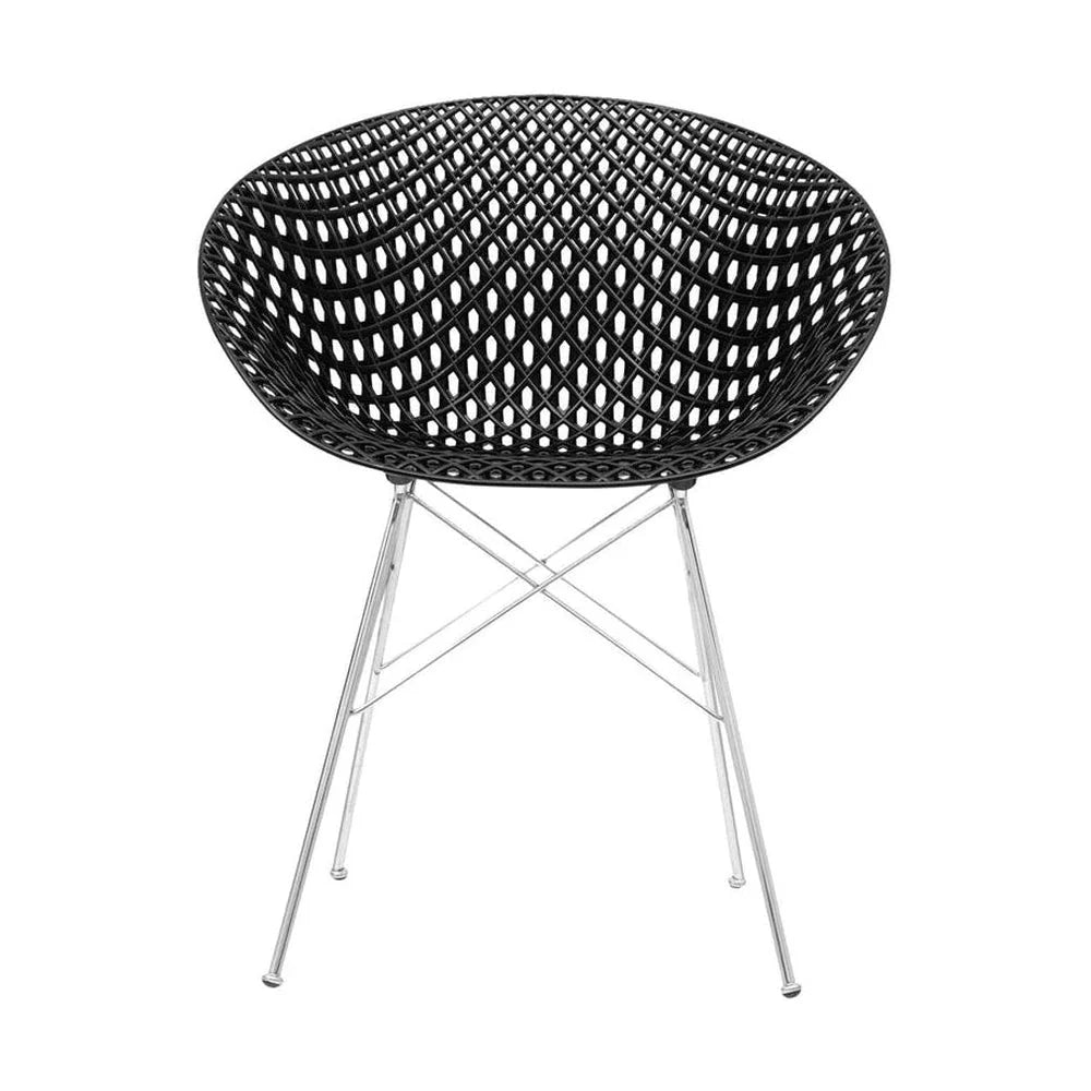 [product_category]-Kartell Smatrik Chair, Black/Chrome-Kartell-8058967285956-05834B9-KAR-1