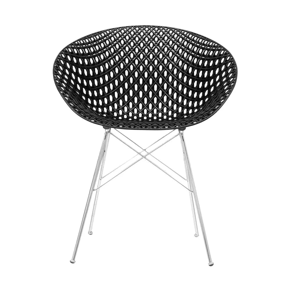 [product_category]-Kartell Smatrik Chair, Black/Chrome-Kartell-8058967285956-05834B9-KAR-8