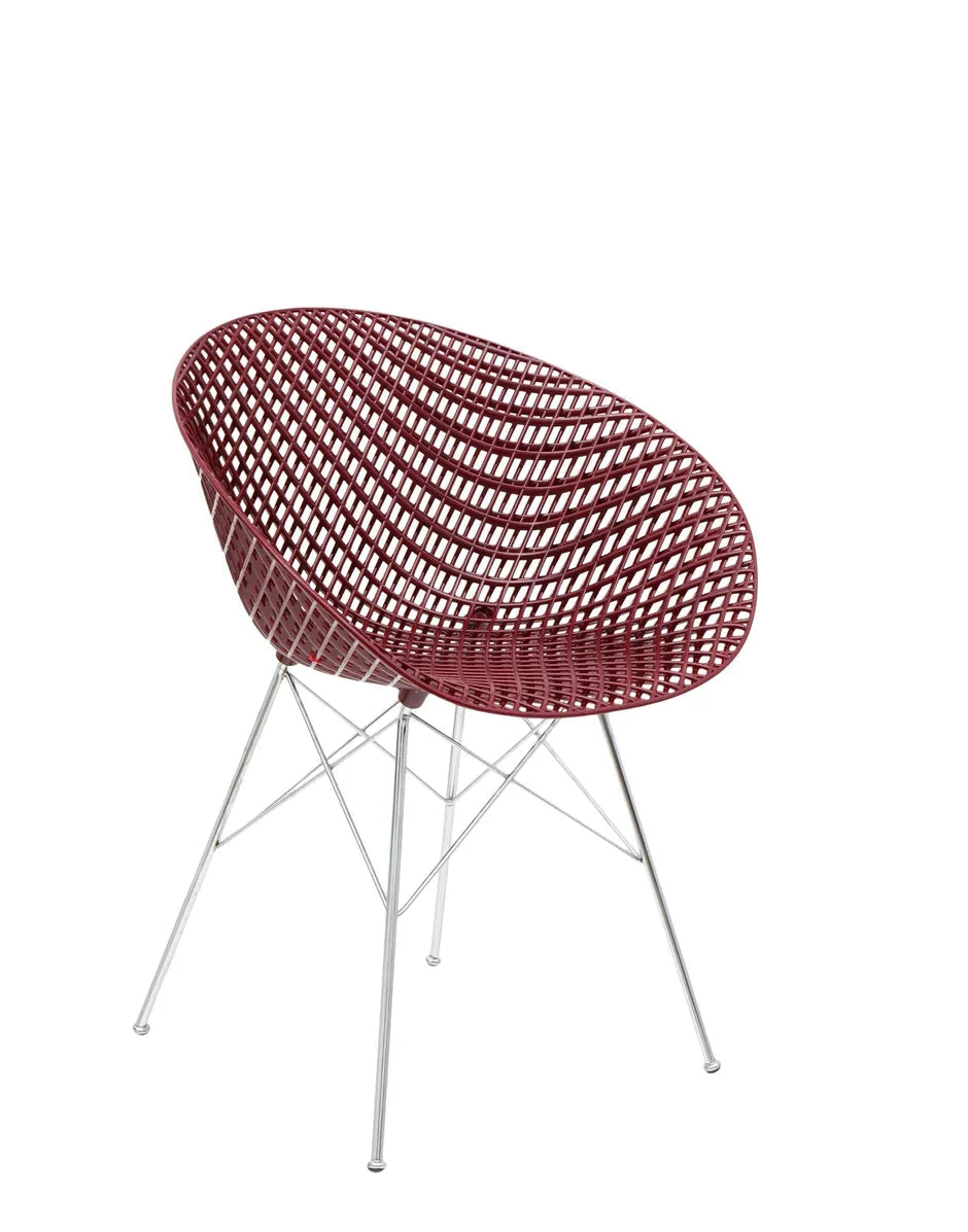 [product_category]-Kartell Smatrik Chair, Plum/Chrome-Kartell-8058967285994-05834BP-KAR-8