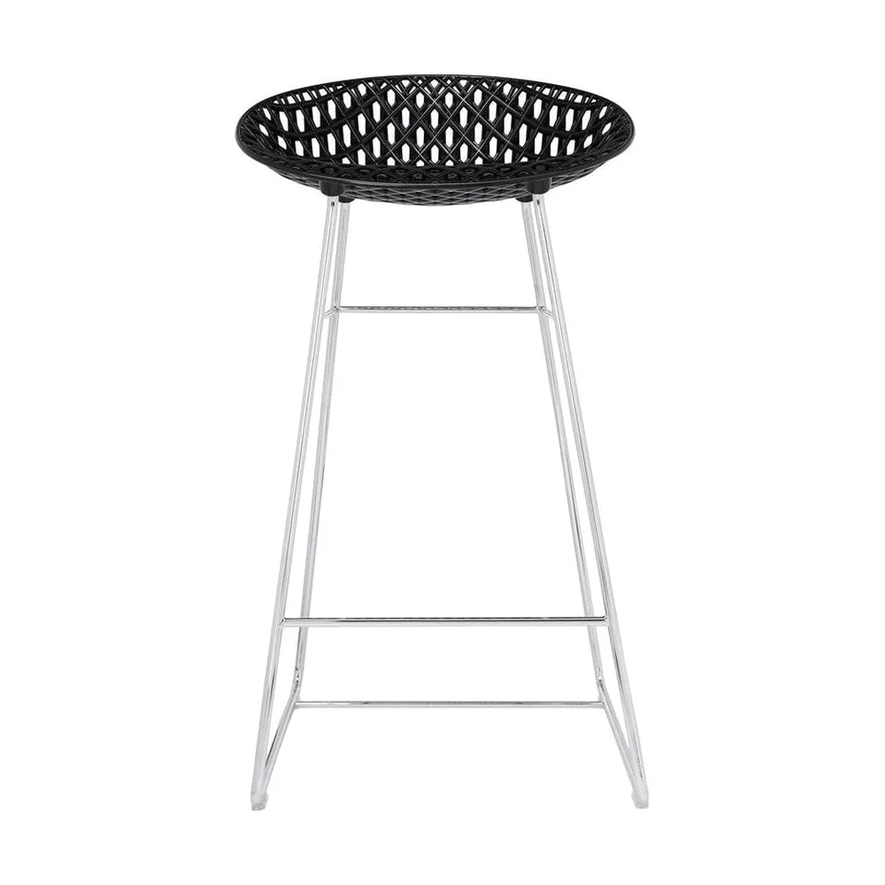 Tabouret Kartell Smatrik, noir / chrome