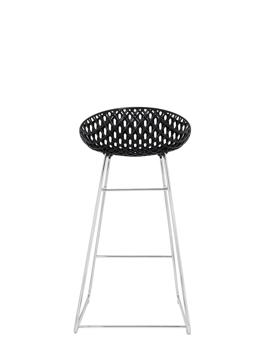 [product_category]-Kartell Smatrik Stool, Black/Chrome-Kartell-8058967292916-05881B9-KAR-4