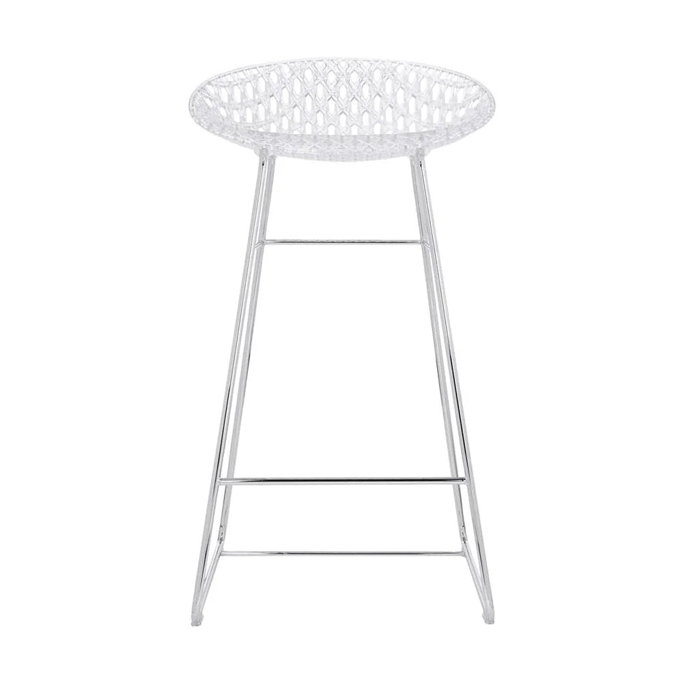 Taburete de kartell smatrik, cristal/cromo