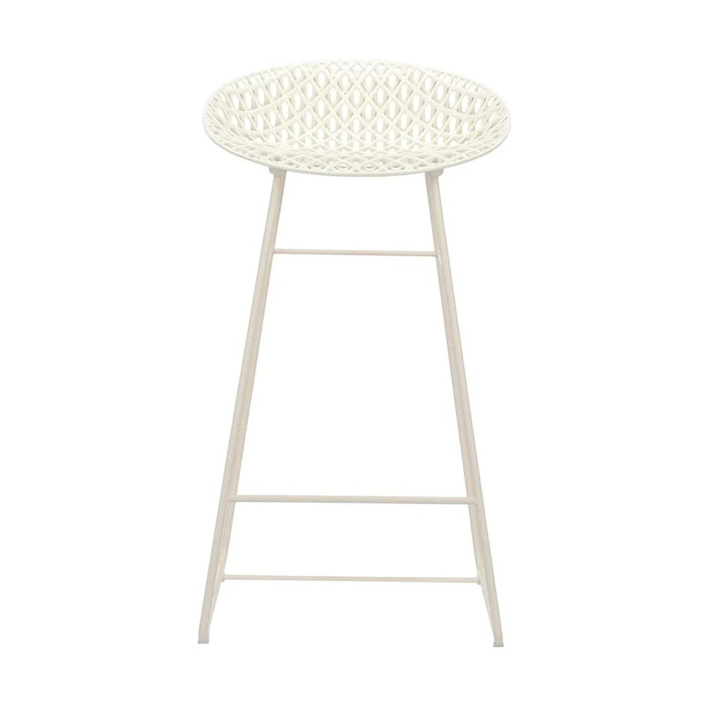 Kartell Smatrik Stool, White/White