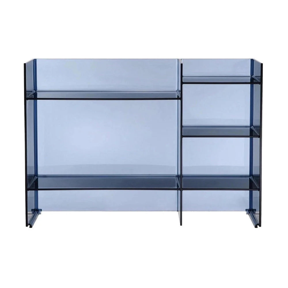 Système d'étagères à rack sonore Kartell, bleu