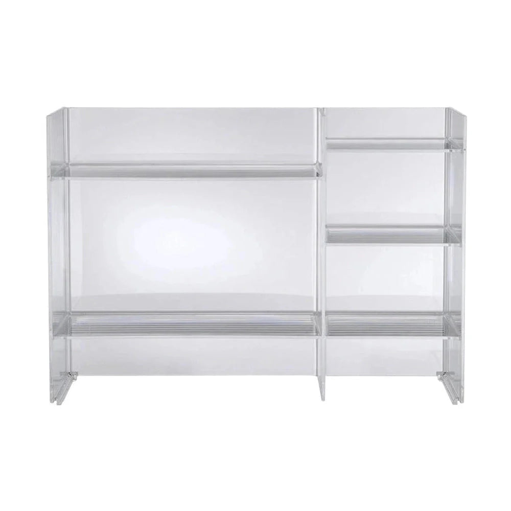 Kartell Sound Rack -hyldersystem, krystal