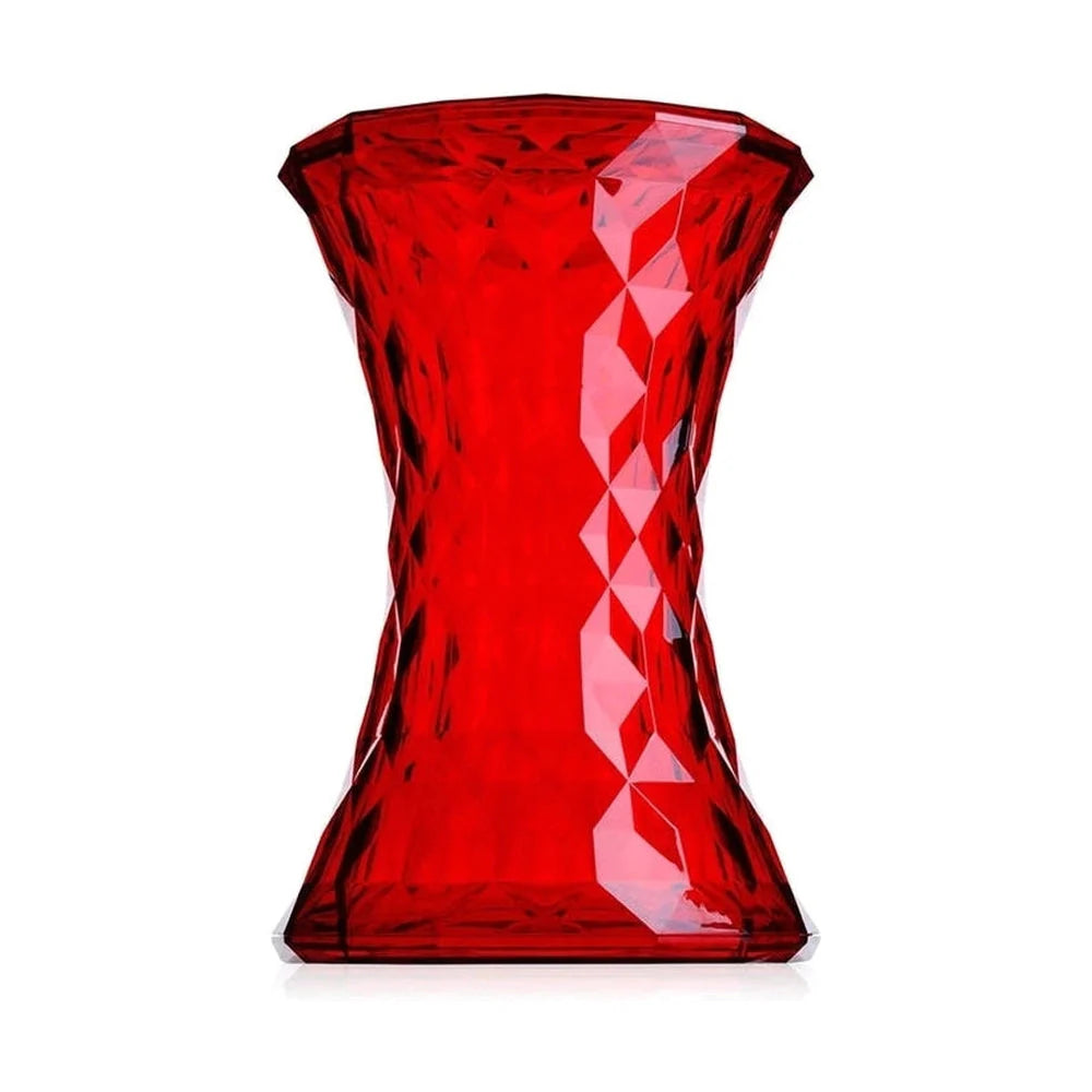 Table d'appoint en pierre Kartell, rouge