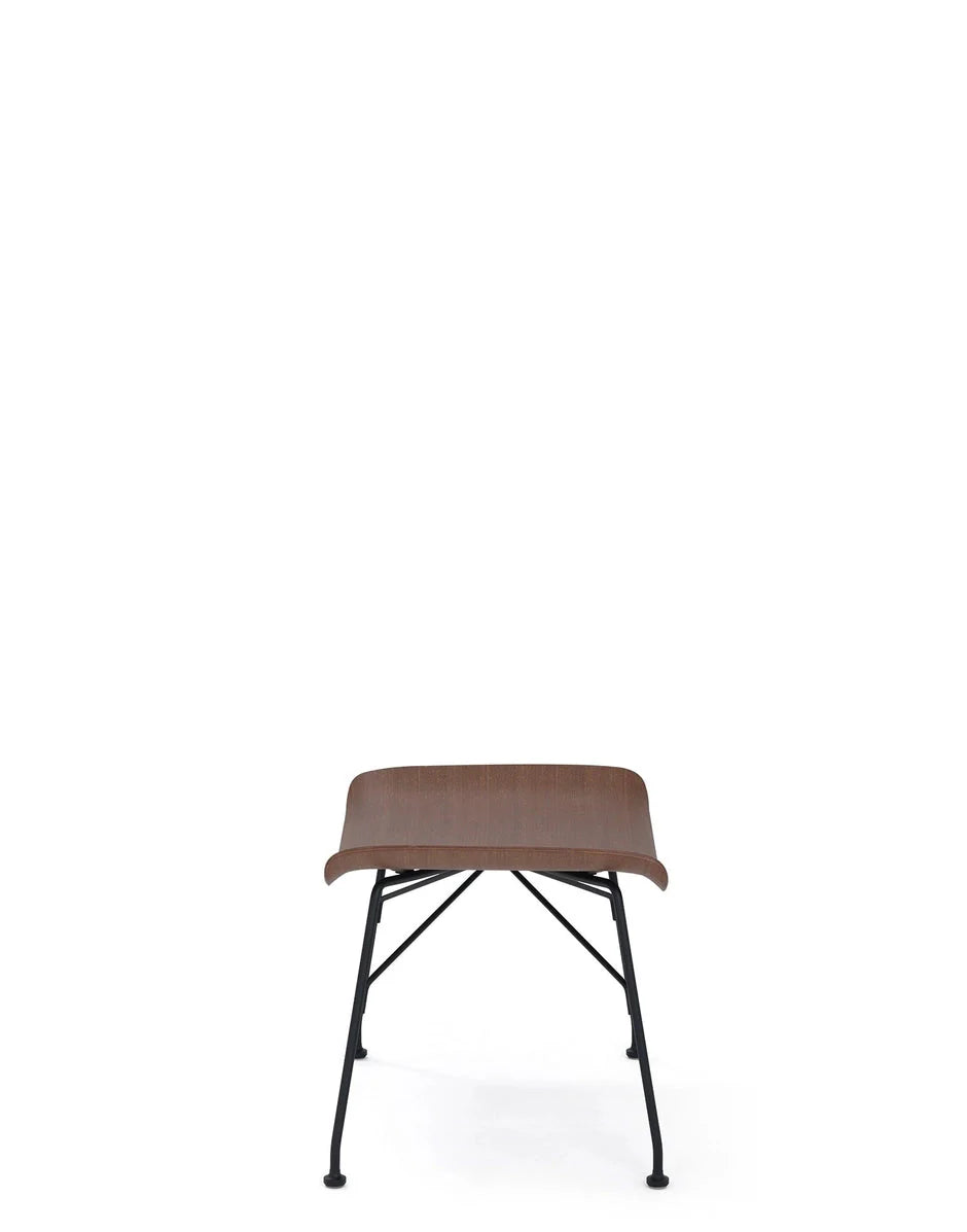 [product_category]-Kartell S/Wood Footrest Basic Veneer, Dark Wood/Black-Kartell-8058967295139-04918SN-KAR-3