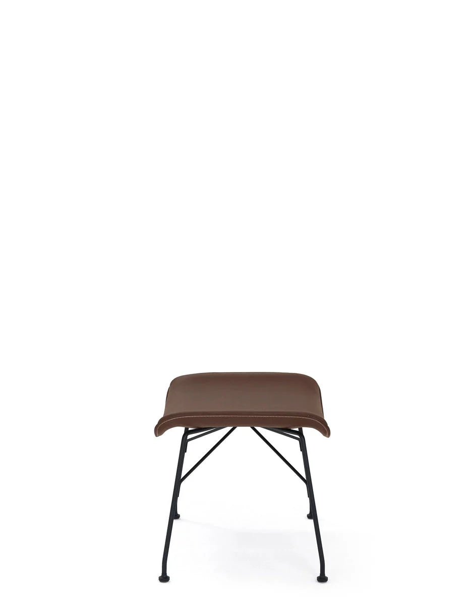 [product_category]-Kartell S/Wood Footrest Leather, Dark Wood/Black-Kartell-8058967295474-04920SN-KAR-3