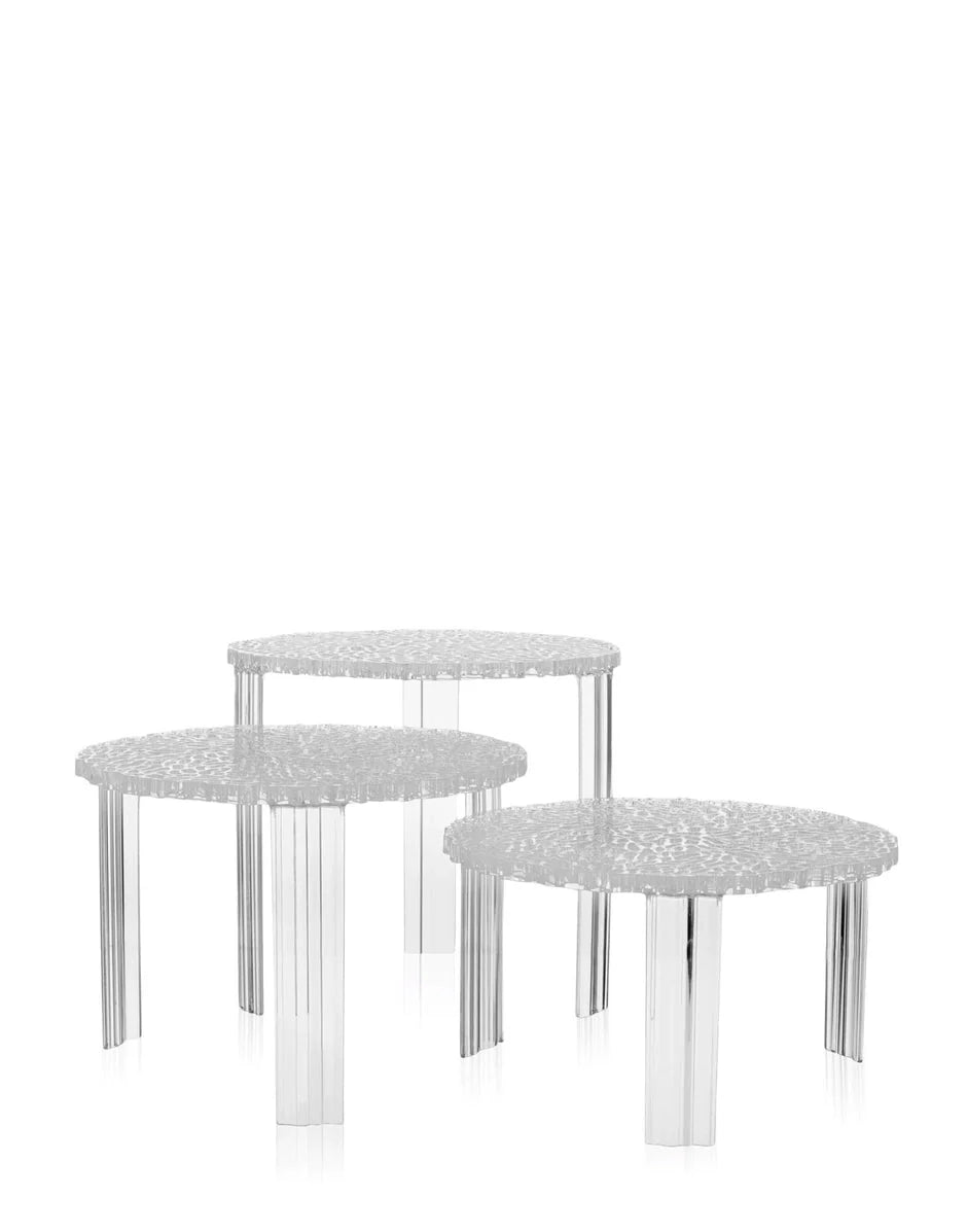 [product_category]-Kartell T Table Side Table 28 Cm, Crystal-Kartell-8058967090376-08500B4-KAR-2