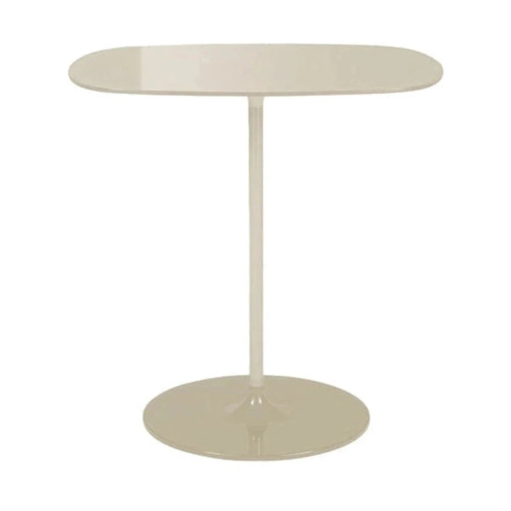 Mesa lateral de Kartell Thierry alto, cálido beige/blanco