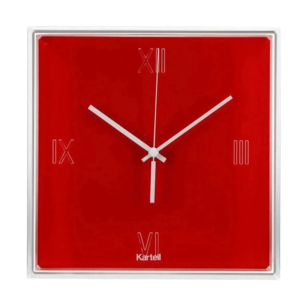 Kartell Tic & Tac Clock, rot